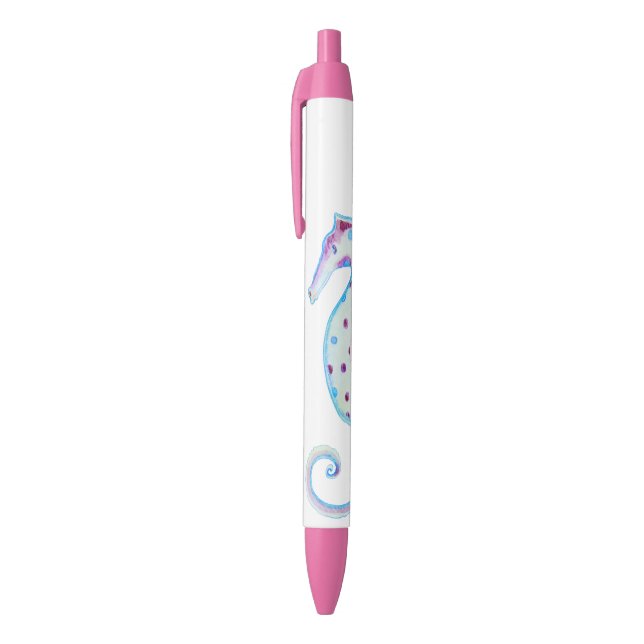 Hippocampe heureux, stylo (Haut (Vertical))