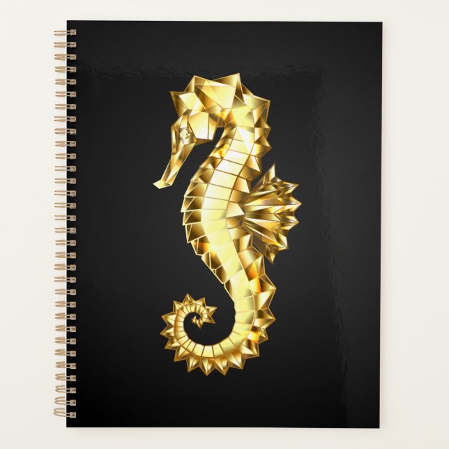Hippocampe Polygonal Or (Devant)