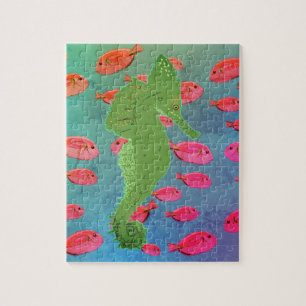 Hippocampe, puzzle de la vie d'océan