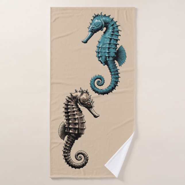 Hippocampes  (Serviette de bain)