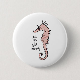 Hippocampus 2 Inch Round Button