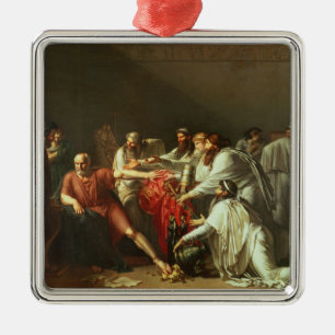 Hippocrates Refusing the Gifts of Artaxerxes I Metal Ornament