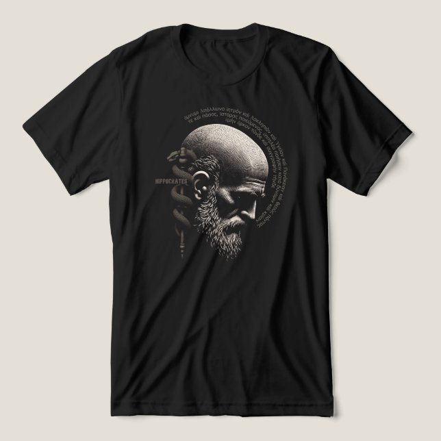 Hippocrates Tri-Blend Shirt (Design Front)
