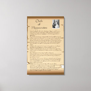 Hippocratic Oath Canvas Print