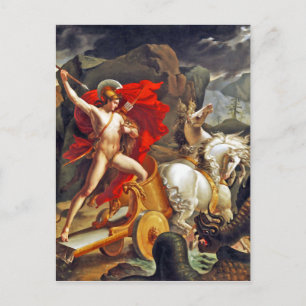 Hippolytus and Sea Monster by Bordier du Bignon Postcard