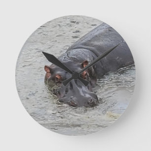Hippoposterus Round Clock