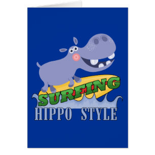 Hippopotame de surfer