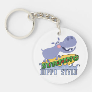 Hippopotame de surfer