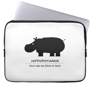 Hippopotamus (カバ) laptop sleeve