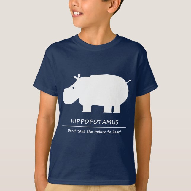 Hippopotamus (カバ) T-Shirt (Front)