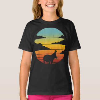 Hippopotamus 60s 70s Hippo |  Hippo Lover T-Shirt
