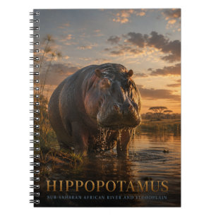 Hippopotamus African River ANIMALS Notebook