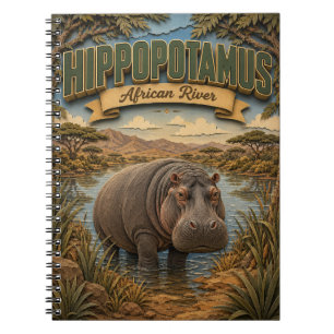 Hippopotamus African River POPCUT Notebook