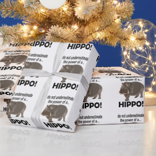 Hippopotamus Animal Funny Hippo Wrapping Paper