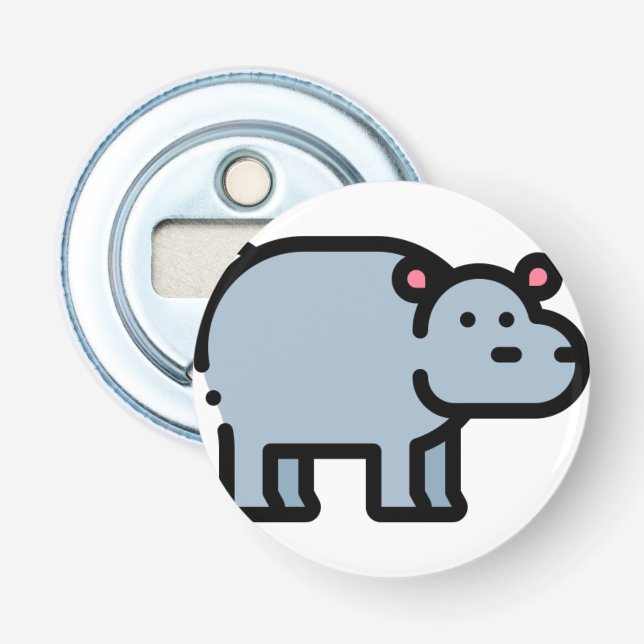 Hippopotamus Bottle Opener (Front)