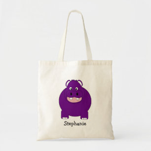 Hippopotamus Design Personalised  Tote Bag