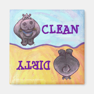 Hippopotamus Dirty / Clean Dishwasher Magnet