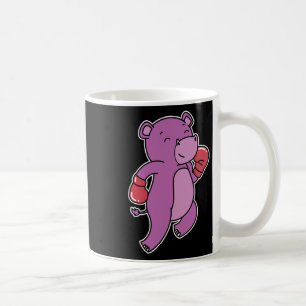 Hippopotamus Does Boxing  Coffee Mug