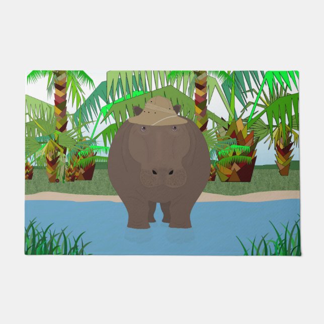 Hippopotamus Doormat (Front)