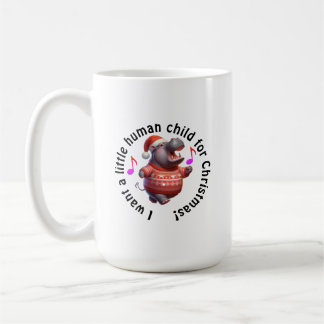 Hippopotamus for Christmas Spoof Coffee Mug