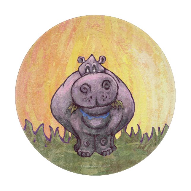 Hippopotamus Gifts & Accessories Cutting Board (Front)