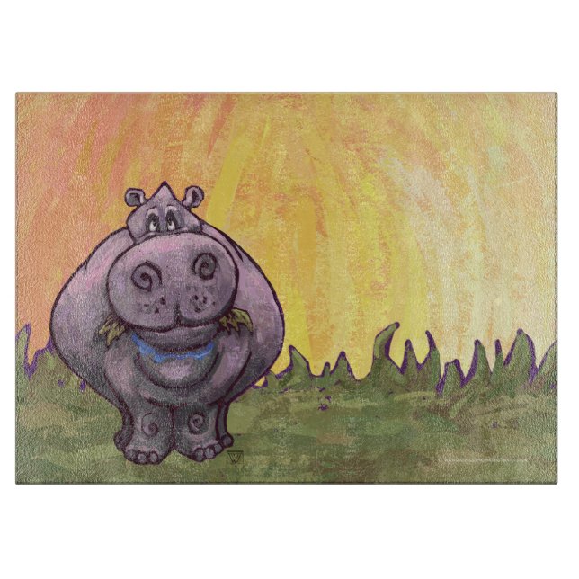Hippopotamus Gifts & Accessories Cutting Board (Front)
