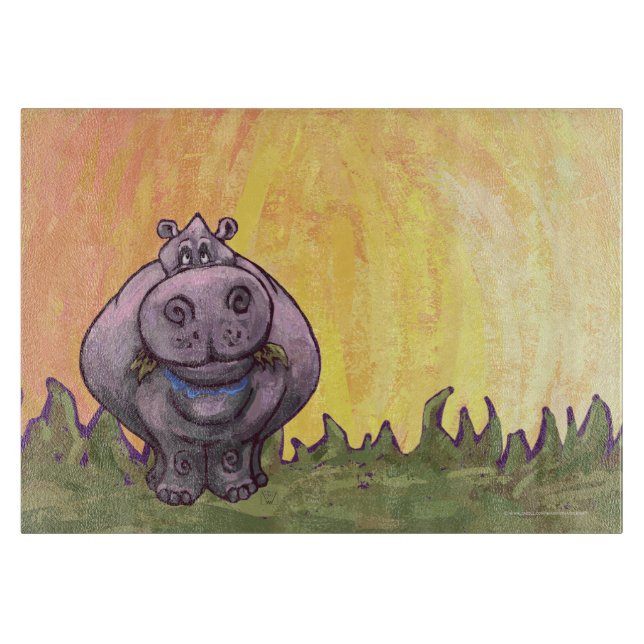 Hippopotamus Gifts & Accessories Cutting Board (Front)