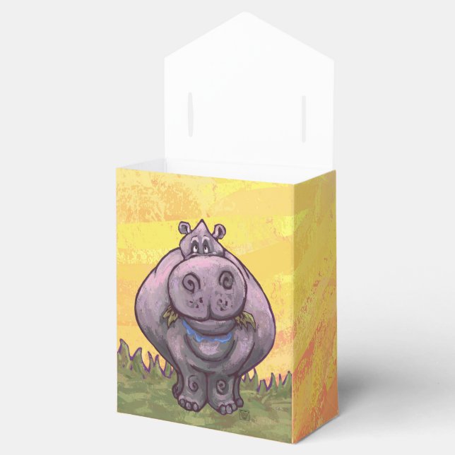 Hippopotamus Gifts & Accessories Favor Box (Opened)
