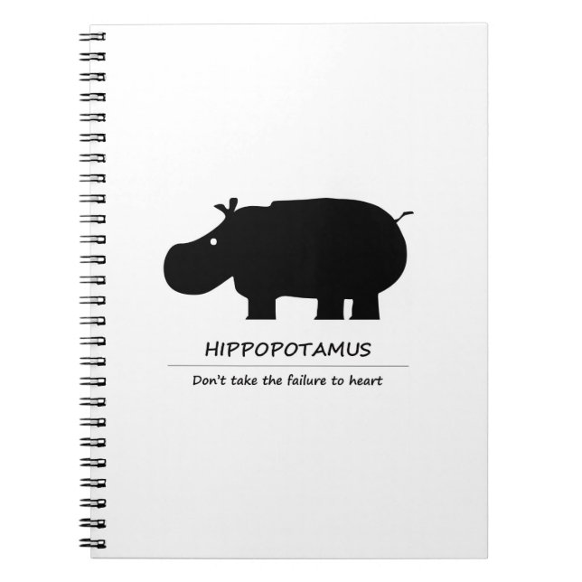 Hippopotamus (Hippopotamus) Notebook (Front)