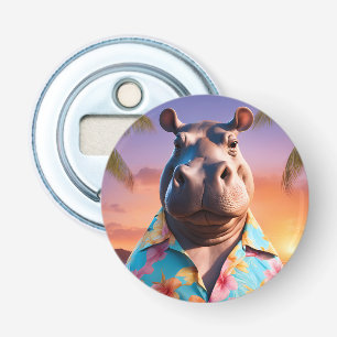 Hippopotamus Holiday Bottle Opener