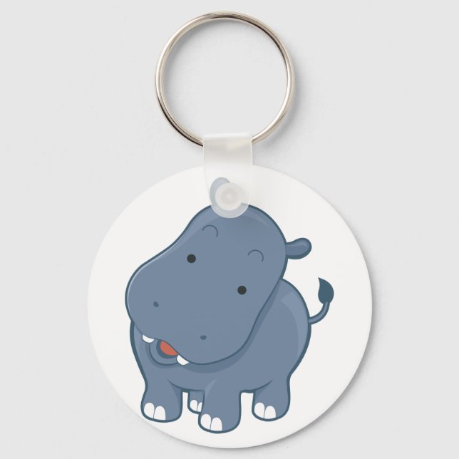 Hippopotamus Keychain (Front)