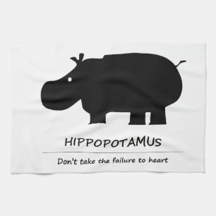 Hippopotamus Kitchen Towel