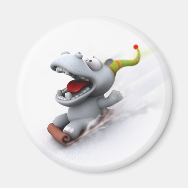 Hippopotamus Magnet (Front)