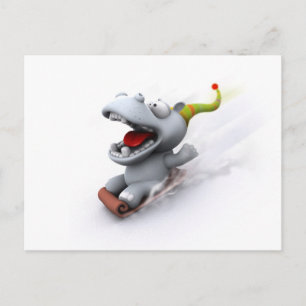 Hippopotamus Postcard