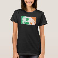 Hippopotamus St Patrick's Day Irish Flag C Distres