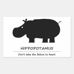 hippopotamus sticker