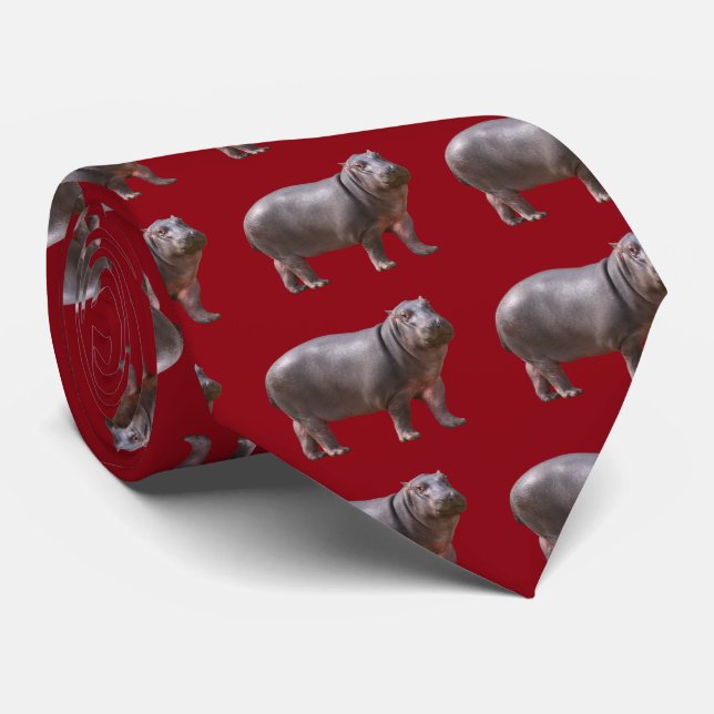 hippopotamus tie (Rolled)