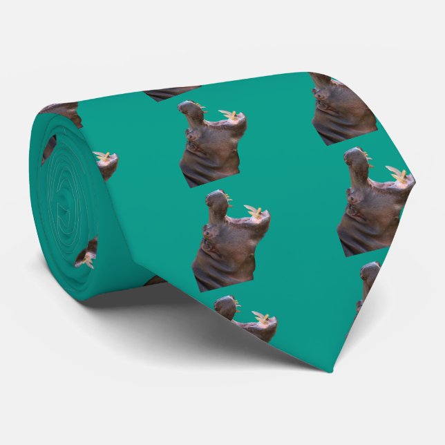 hippopotamus tie (Rolled)