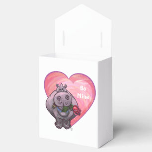 Hippopotamus Valentine's Day Favor Box