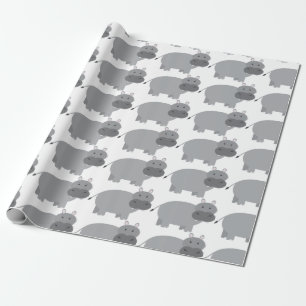 Hippopotamus Wrapping Paper