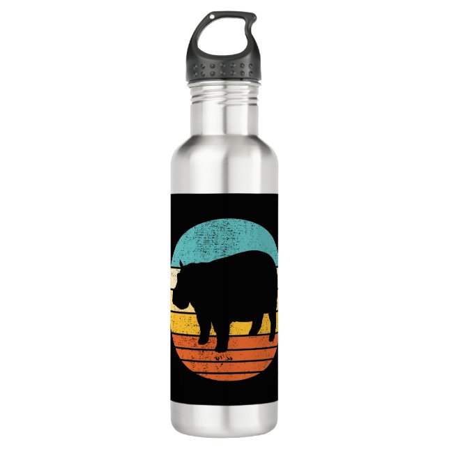 Hippopotomas Retro Sun 710 Ml Water Bottle (Front)