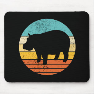 Hippopotomas Retro Sun Mouse Pad