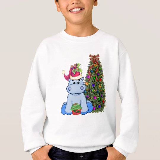 Hippo's Christmas Sweatshirt