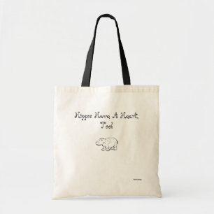Hippo's Have A Heart, Too Tote Bag
