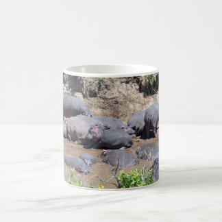 Hippos on a Riverbank Mug