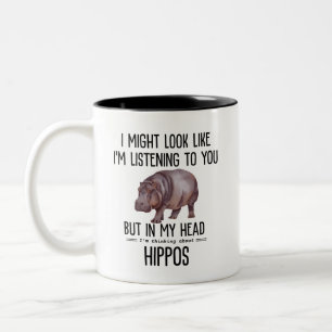 Hippos Two-Tone Coffee Mug