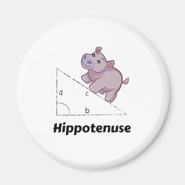 Hippotenuse Funny Math Magnet (Front)