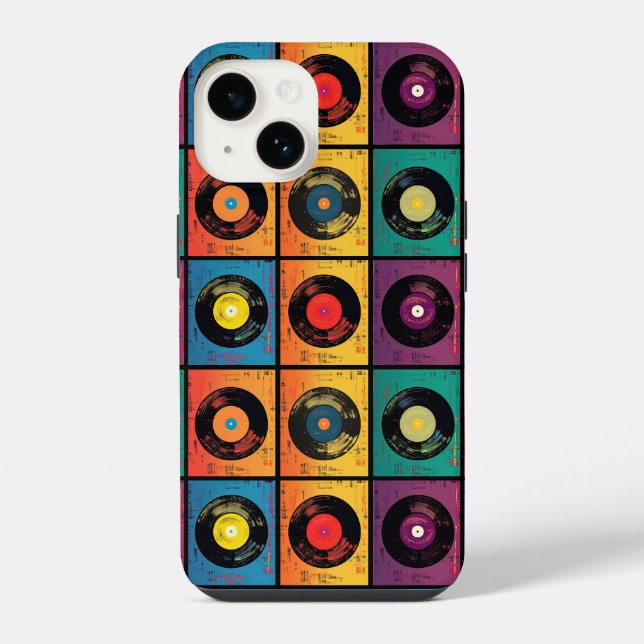 Hippy 60s Boho Peace Sign iPhone Case (Back)
