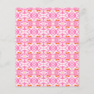 Hippy Chic Pink and Orange Tie-Dye Scrapbook Paper