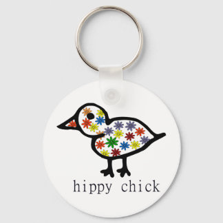 Hippy Chick Keychain